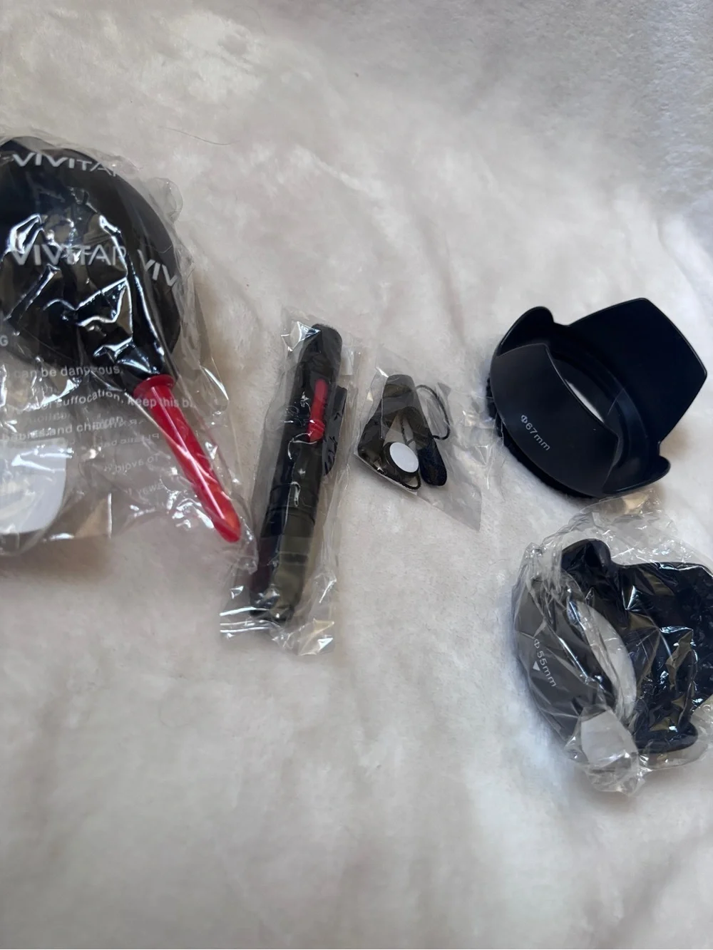 Camera Lens Accessory Bundle - Vivitar & UltimaxX Telephoto, Wide Angle, Filters